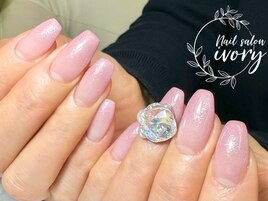 ラメ入りピンクグラデーション