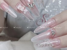 トゥデイネイル(Today.Nail)/キラネイル/蝶々ネイル