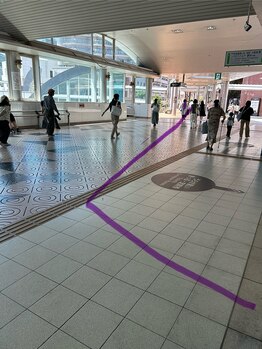 ヨサパーク ベルエクラ 生駒駅前店(YOSA PARK Bel Eclat)/生駒駅からの道順1