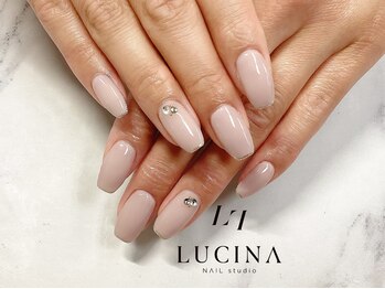 ネイルスタジオ ルキナ(LUCINA)/c-485 大人上品シンプルネイル