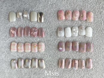 エムシス 塚口店(Msis)の写真/最旬お洒落ネイルが叶う!高技術&モチの良さ◎毎月新作デザイン更新!【定額デザイン¥7150/ニュアンス¥7700】