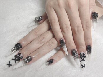 ベビーライオン(BABY LION)/モノトーンガーリーネイル