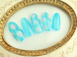 春夏アート ニュアンス　ドット