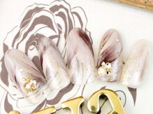 ネイルサロン ディーバ ギンザ(Nail salon Diva GINZA)/ブラウンフェザー ￥8500