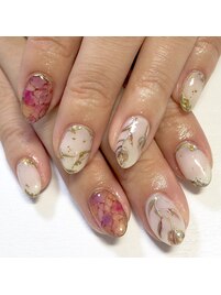 花柄ネイル