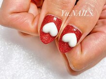 ユーネイルズ 恵比寿(Yu.NAILS.)/冬◎オーダー◎ぷっくりハート