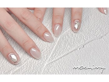 モチミィ(mochimy.)/*ホワイトデザインネイル*