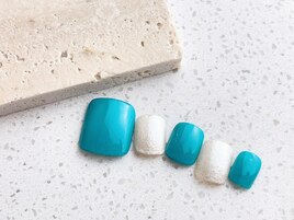 ターコイズ×パールラメ