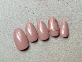 ミラーチェックネイル