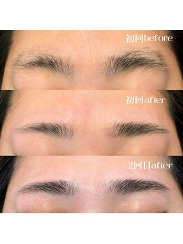 ジュベル 三鷹店(je belle)/眉毛ワックス/ビフォーアフター