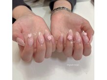 ミョンネイル(myon nail)/one color×rose♪