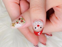 クリスマスネイル/サンタ/ツリー