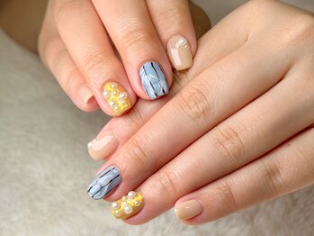 グロスネイル(gloss nail)/ジェルアート/ストライプ