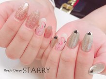 スターリー(STARRY)/キラキラ　フラミンゴネイル