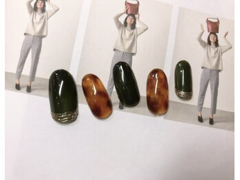 ネイルアンドアイラッシュサロン エスポアール(nail&eyelash salon espoir)/ミラー×べっ甲 75分コース
