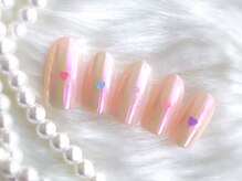 チュリップ(Tulipe)/オーロラミラー×ハートネイル☆