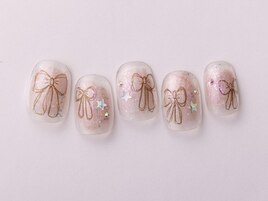 透明感手描きリボン10480円