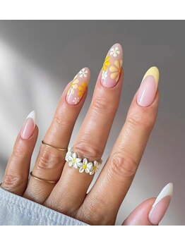 ヘブン ネイル 鶯谷(HEAVEN Nail)/花柄ネイルデザイン