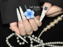 サンサンイチ 関内店(331)/宝石×ハイビスカスネイル