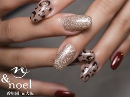 ブラウンレオパードネイル