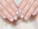 ガラスフレンチ/ワンホンネイル