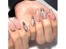 アクア ライズ 上大岡店(Aqua Rise)/ユニコーン　ミラーネイル