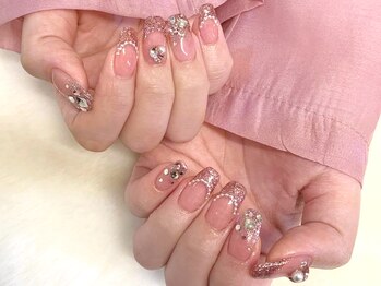 ネイルマジック 仙台一番町店(NAIL MAJIC)/グリッターフレンチ☆オーダー