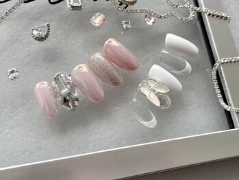 ネイルサロン ジョアアンジェ 天王寺店(joie ange)/パーツアート　蝶　春