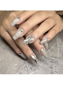 チャイ 大阪上本町店(chai)/グレーネイル