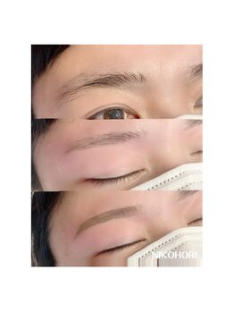 ニコホリ(NIKOHORI)/キリッとスッキリイケメン眉♪