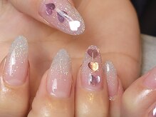 エムユーファイブネイル(MU5-nail)/【スカルプ】ラメグラ+追加art