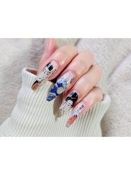 手描きアートが得意なサロン