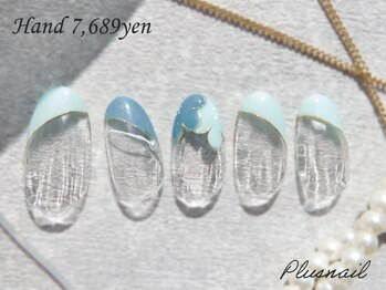プラスネイル 銀座中央通り店(PLUS NAIL)/【3069】定額7,689円フレンチ