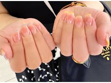ネイルマジック 仙台一番町店(NAIL MAJIC)/チークネイル×スキニーフレンチ