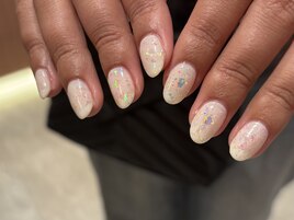 キラキラホログラムネイル +¥500