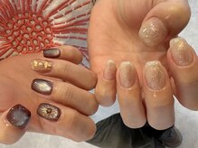 ビーミーネイル(be me Nail)/フルデザインのちぐはぐネイル