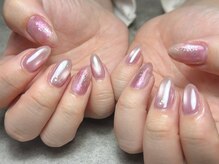 ビオトーププラス 浦和店(bio tope +)/オーロラピンクネイル　浦和