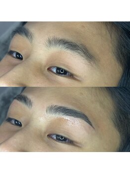 ボスブロウ 藤が丘駅前店(BOSS BROW)/ 【メンズ眉毛】　before　after