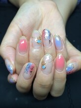 リエル(Riel)/ほんわりチークネイル☆定額8280