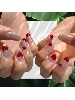 アヤネイルズ アンド アイラッシュ(AYA NAILZ.＆Eyelash)/ハートネイル