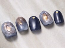 アイネイルズ 天神今泉店(I-nails)/【Yuka.t】ネイビーニュアンス