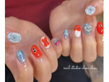 ネイルアンドアイラッシュスタジオ シュシュ(chouchou)/宮崎担当・手描きキャラ春夏秋冬