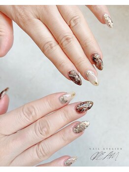 クリーム(Nail Atelier CREAM)/『season'sニュアンス定額』4月
