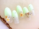 プルメリアネイル¥8980