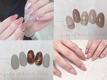 サラ 金山店(Sara)の写真/【センス抜群◎】アートが好きな方にぴったりなコース！毎月変わる豊富な定額メニュー♪流行デザイン多数