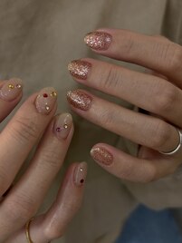 バレンタインデザインネイル