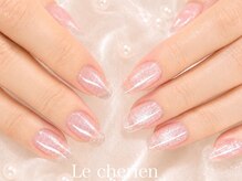 ルシェリア(Le cherien)の雰囲気（マグネットジェル/フレンチ/ワンカラー/フィルイン）