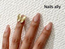 ネイルズアリー 立川店(Nails ally)/バタフライ×グラデーション
