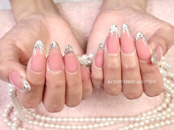 アンドシュシュネイル(&CHOU CHOU nail)/人気再沸騰中!!ガラスフレンチ