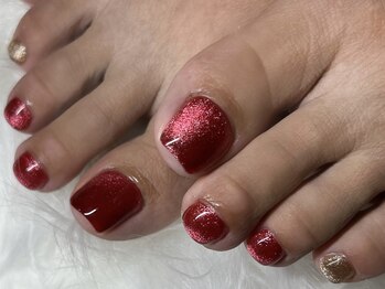ネイル アンド ボディジュエリー リッチスタイル(Nail&Body Jewely Rich style)/フットマグネットネイル